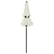 Vidaxl Senčnik aluminij peščen 2 m