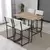 Hanah Home Set barskih stolova i stolica, 110 x 92 x 70 cm, 5 delova, Krem