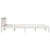 shumee vidaXL Zelo dolga postelja brez vzmetnice, bela, 160x210 cm, borov les