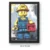 shumee Slika po številkah z okvirjem Lego Man 50x70 cm