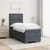 vidaXL Postelja boxspring z vzmetnico Temno siva 80 x 200 cm Žamet