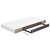 Plutajuće zidne police 4 kom sjajne bijele 50 x 23 x 3,8 cm MDF