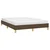 vidaXL Posteljni okvir temno rjav 160x200 cm blago