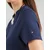 TOMMY HILFIGER Obleka Interlock Midi Fit And Flare  modra