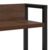 Vidaxl Vzglavje z LED lučmi Rjavi hrast 200 cm Konstruiran les