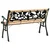 Vidaxl Vrtna klop z blazino Rjava 116 x 54 x 73 cm les