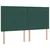 Krevet s od storage s pohranom Tamnozelena 200 x 200 cm Baršun