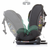 Chipolino autosjedalica ISOFIX Techno 360 - avocado