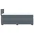 Vidaxl Box spring postelja z vzmetnico temno siva 90x200 cm žamet