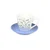 PORCELAN SET ZA KAFU 180ml 6/1 (PLAVI CVET) RXG-N24641A