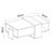 HANAH HOME Sto za dnevnu sobu Meleni Travertine Walnut