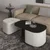 HANAH HOME Sto za dnevnu sobu Twin Black