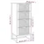 Visoka komoda 40 x 30 x 95 cm od konstruiranog drva