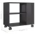 Vidaxl Stranska mizica visok sijaj siva 70x35x55 cm konstruiran les