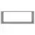Kockaste zidne police 2 kom boja betona 60 x 15 x 23 cm drvene