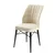 Hanah Home set trpezarijskih stolica Flex 8 kom, krem tkanina Babyface, crne drvene noge