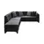 ATELIER DEL SOFA Ugaona garnitura West Left Anthracite