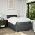 Vidaxl Box spring postelja z vzmetnico temno siva 120x190 cm blago