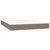 Krevet box spring s madracem LED smeđesivi 140x190 cm tkanina
