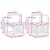 Set vanjskih sofa 6 pcs Bijela i bež 306 x 128,5 x 73 cm