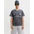 JACK & JONES Majica JCOETERNA temno siva/bela