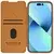 Maska na preklop Nillkin Qin Pro za iPhone 15 braon