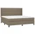 vidaXL vidaXL Box spring postelja z vzmetnico taupe 200x200 cm blago, (20896221)