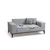 Atelier del Sofa Dvosed na razvlačenje Montana 91x85x184cm Sivi