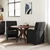 Blagovačke stolice s kotačima 2 pcs Crna 57 x 67 x 95 cm