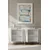 Hanah Home komoda Nota 150, 150 cm, bela / srebrna
