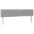 Vidaxl Box spring postelja z vzmetnico LED sv. siva 200x200 cm blago