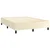 Vidaxl Box spring postelja z vzmetnico krem 140x190 cm umetno usnje