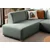 Atelier del Sofa Ugaona garnitura na razvlačenje S-Loft Left, 206 x 290 cm, Zelena