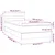 vidaXL Box spring postelja z vzmetnico LED črna 90x200 cm blago