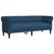 2-dijelni set sofa plavi od tkanine