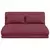 vidaXL Tlorisni stol Vinorodna rdeča 110 x 82 x 55 cm blago