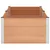 Vidaxl Vrtna visoka greda Rjava 250 x 100 x 54 cm