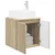 Umivaonik s policom Hrast sonoma 49,5 x 41 x 63 cm