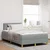 Vidaxl LED Box Spring Postelja Svetlo siva 120 x 200 cm blago
