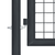 Vrtna vrata od mrežastog čelika 400 x 75 cm sive boje