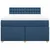 vidaXL vidaXL Box spring postelja z vzmetnico modra 160x200 cm blago, (21306828)
