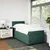 Vidaxl Box spring postelja z vzmetnico temno zelena 90x200 cm žamet