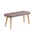 Hanah Home Set Trpezarijski sto, 2 trpezarijske stolice i klupa Santiago White Atlantic, Sivi