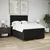 vidaXL Box spring postelja z vzmetnico črna 140x200 cm blago
