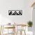 Wallity Zidna dekoracija Three Monkeys-M, 70x25 cm, 1.5 mm, Crna