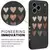Pnakqil zaštitna futrola Hearts za Apple iPhone 17 Pro Max - Crna KP39896