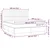 Vidaxl Box spring postelja z vzmetnico temno rjava 180x200 cm blago