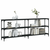 Konzolni stol crni 200 x 29 x 75 cm od konstruiranog drva