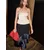 Reserved - Satenski top s peplum porubom