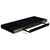 Plutajuće zidne police 2 kom sjajne crne 60 x 23,5 x 3,8 cm MDF